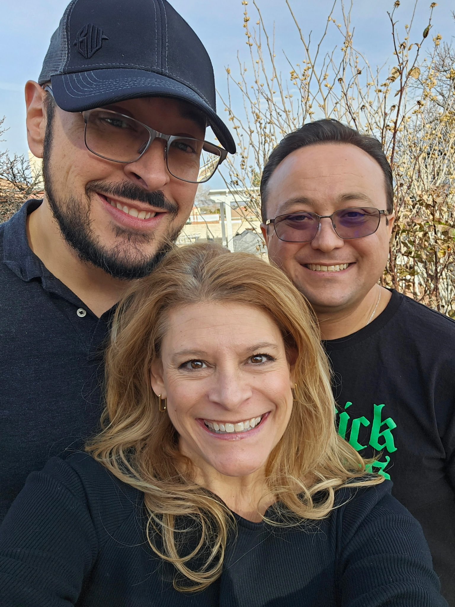 Bill with friends